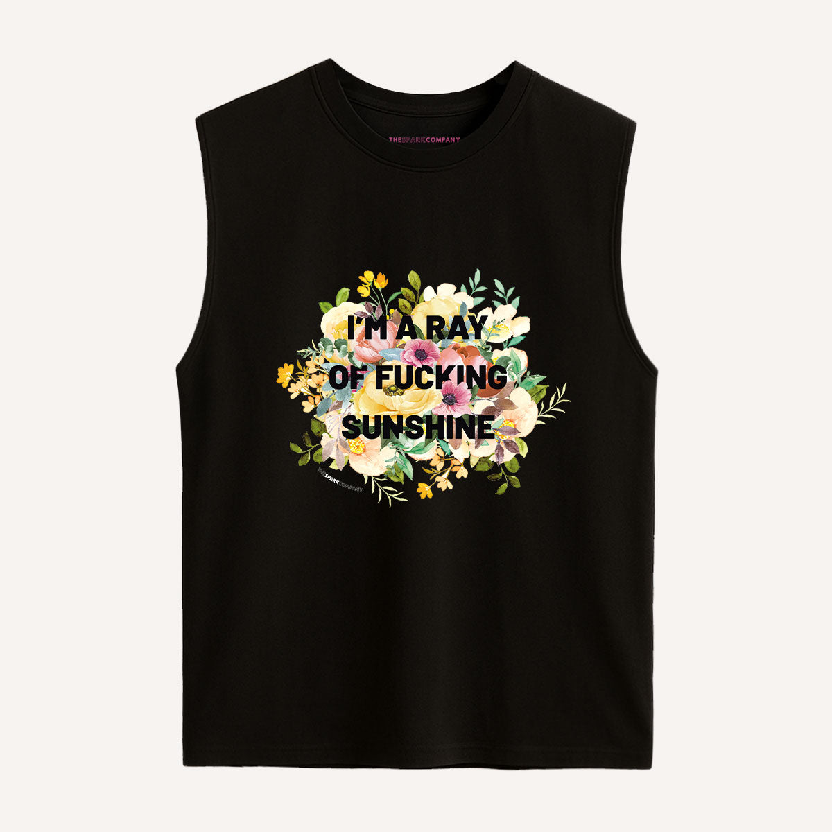 I'm A Ray Of F*cking Sunshine Sleeveless T-Shirt-Feminist Apparel, Feminist Clothing, Feminist Sleeveless T Shirt, EP01S-The Spark Company