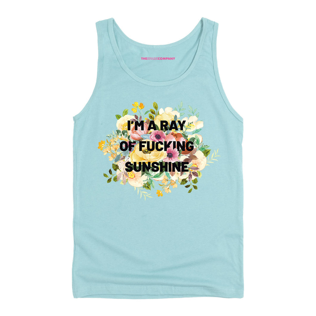 I'm A Ray Of F*cking Sunshine Tank Top-Feminist Apparel, Feminist Clothing, Feminist Tank, 03980-The Spark Company