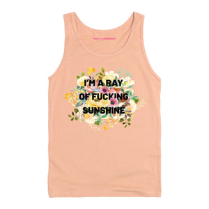 I'm A Ray Of F*cking Sunshine Tank Top-Feminist Apparel, Feminist Clothing, Feminist Tank, 03980-The Spark Company