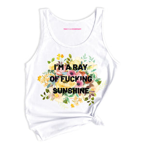 I'm A Ray Of F*cking Sunshine Tank Top-Feminist Apparel, Feminist Clothing, Feminist Tank, 03980-The Spark Company