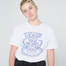 Load image into Gallery viewer, I&#39;m Too Clumsy To Be Around Fragile Masculinity T-Shirt-Feminist Apparel, Feminist Clothing, Feminist T Shirt, BC3001-The Spark Company