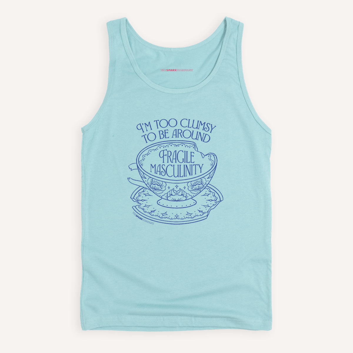 I'm Too Clumsy To Be Around Fragile Masculinity Tank Top-Feminist Apparel, Feminist Clothing, Feminist Tank, 03980-The Spark Company