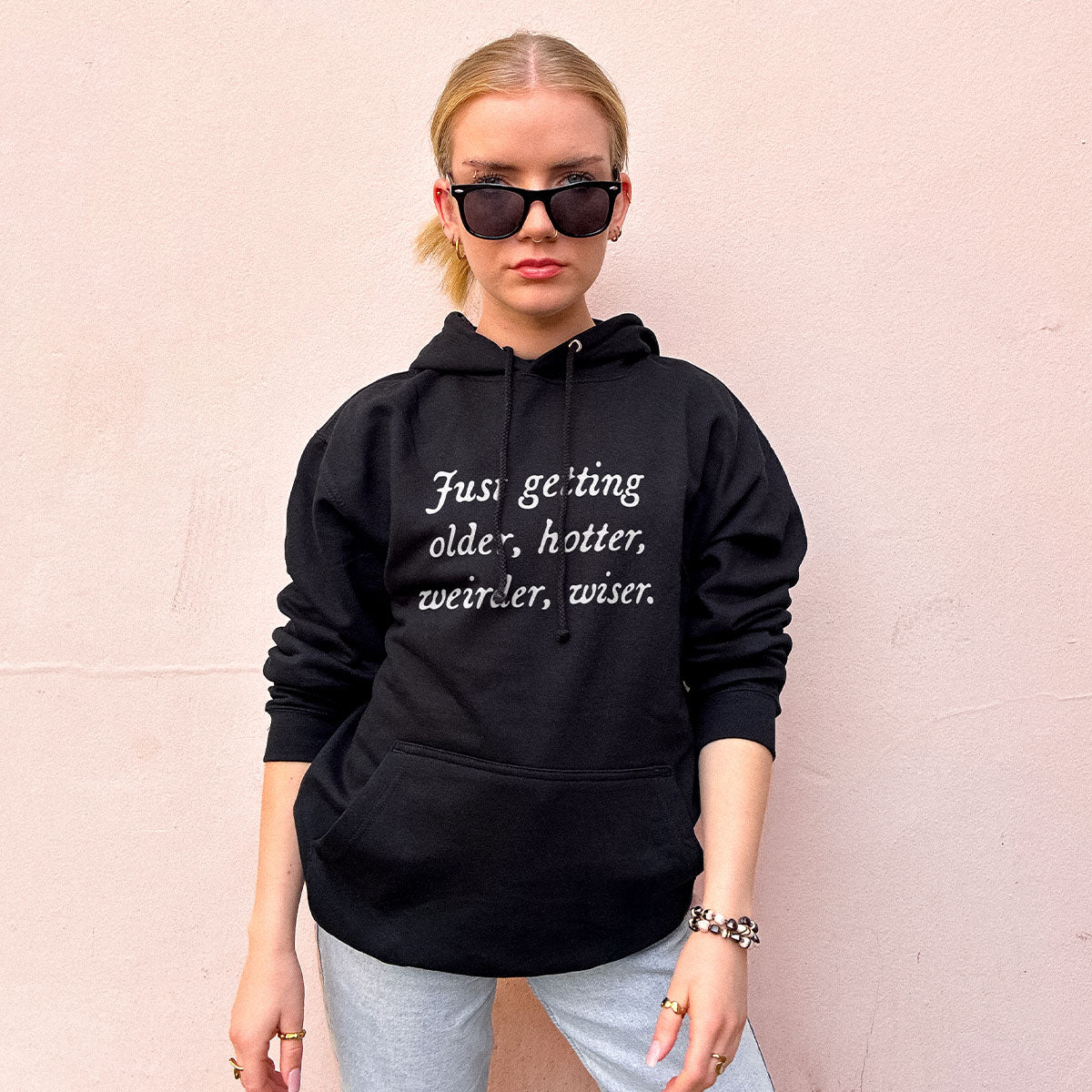 Just Getting Older Hoodie-Feminist Apparel, Feminist Clothing, Feminist Hoodie, JH001-The Spark Company