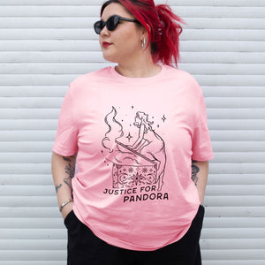 Justice For Pandora T-Shirt-Feminist Apparel, Feminist Clothing, Feminist T Shirt, BC3001-The Spark Company