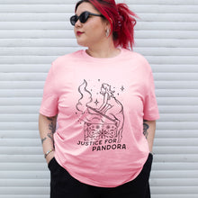 Load image into Gallery viewer, Justice For Pandora T-Shirt-Feminist Apparel, Feminist Clothing, Feminist T Shirt, BC3001-The Spark Company
