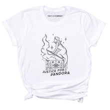 Load image into Gallery viewer, Justice For Pandora T-Shirt-Feminist Apparel, Feminist Clothing, Feminist T Shirt, BC3001-The Spark Company