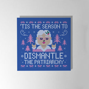 Knitted Feminist Christmas Cards (5 Pack)-Feminist Apparel, Feminist Gift, Feminist Christmas Cards-The Spark Company