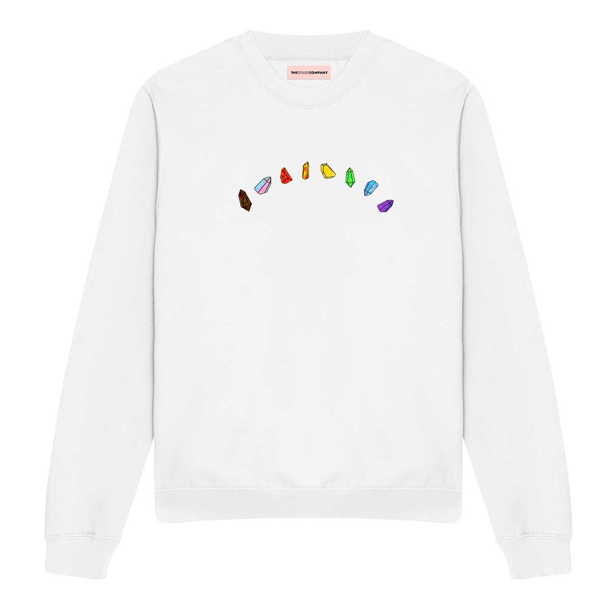LGBTQ+ Crystals Sweatshirt-Feminist Apparel, Feminist Clothing, Feminist Sweatshirt, JH030-The Spark Company