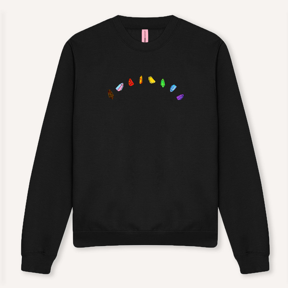 LGBTQ+ Crystals Sweatshirt-Feminist Apparel, Feminist Clothing, Feminist Sweatshirt, JH030-The Spark Company