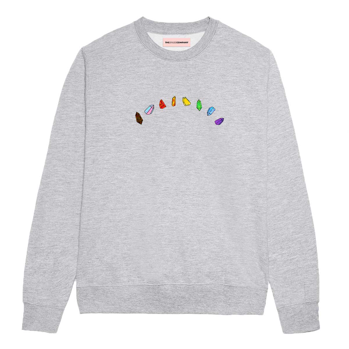 LGBTQ+ Crystals Sweatshirt-Feminist Apparel, Feminist Clothing, Feminist Sweatshirt, JH030-The Spark Company