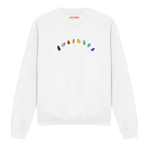 LGBTQ+ Crystals Sweatshirt-Feminist Apparel, Feminist Clothing, Feminist Sweatshirt, JH030-The Spark Company
