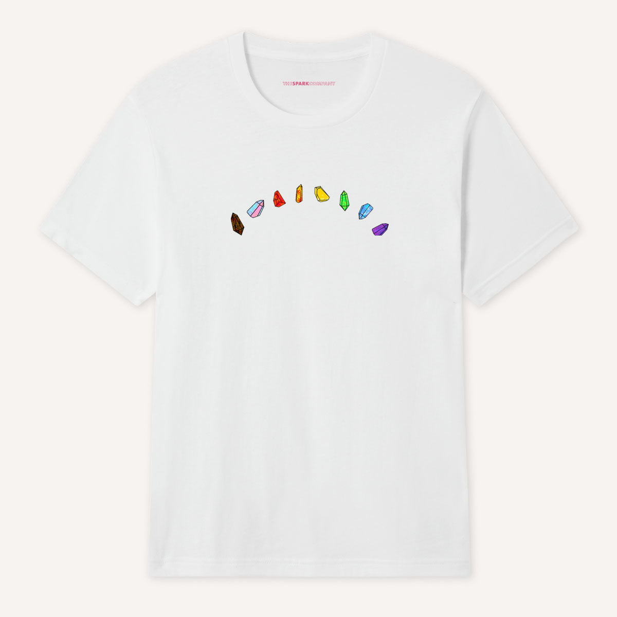 LGBTQ+ Crystals T-Shirt-LGBT Apparel, LGBT Clothing, LGBT T Shirt, BC3001-The Spark Company