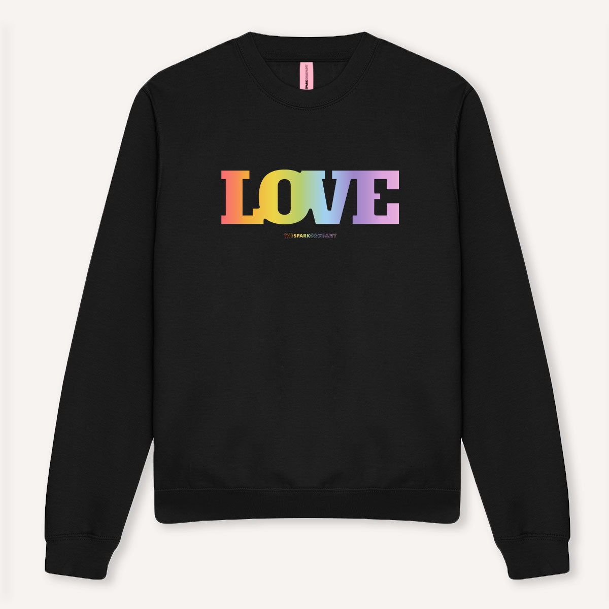 LOVE Rainbow Sweatshirt-LGBT Apparel, LGBT Clothing, LGBT Sweatshirt, JH030-The Spark Company