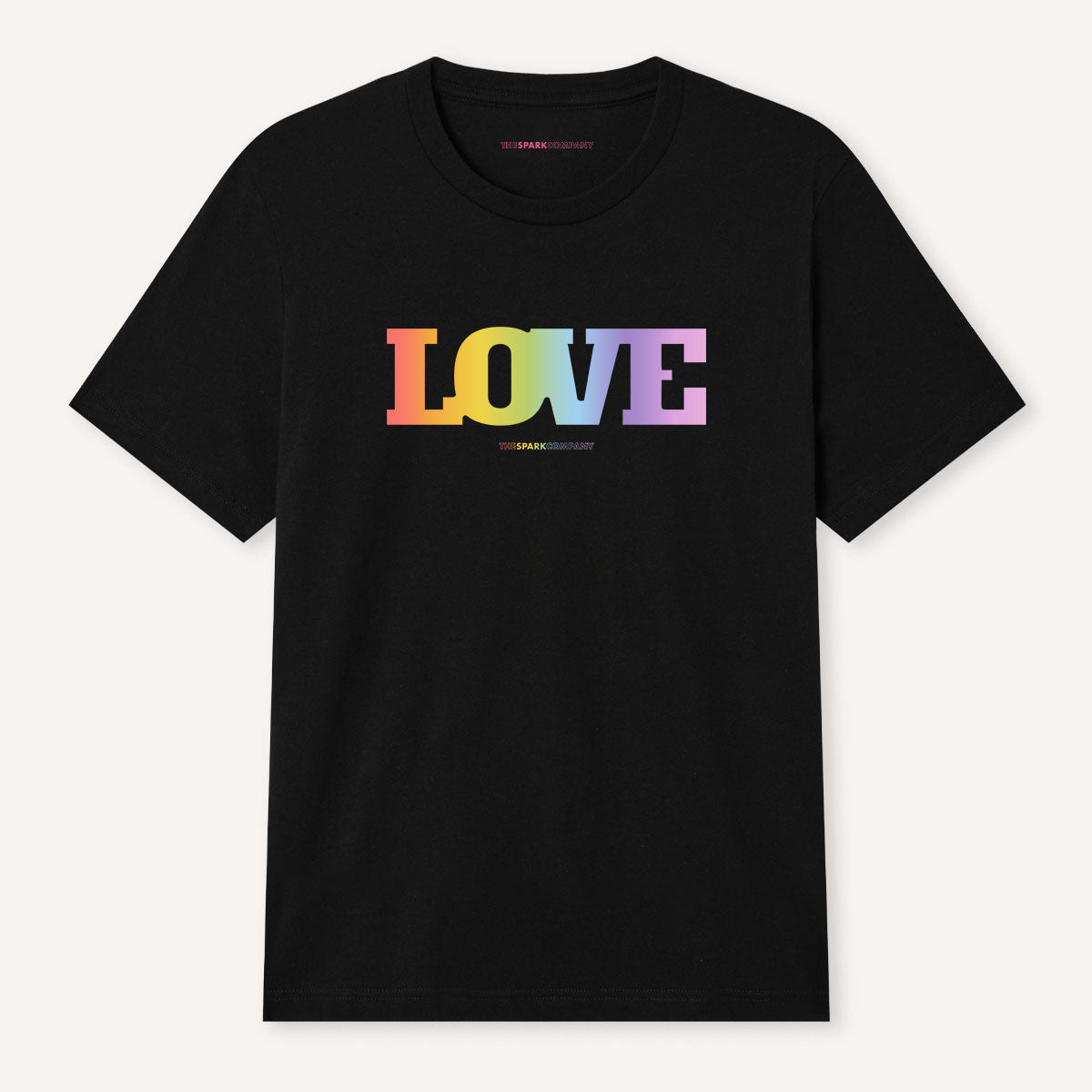 LOVE Rainbow T-Shirt-LGBT Apparel, LGBT Clothing, LGBT T Shirt, BC3001-The Spark Company