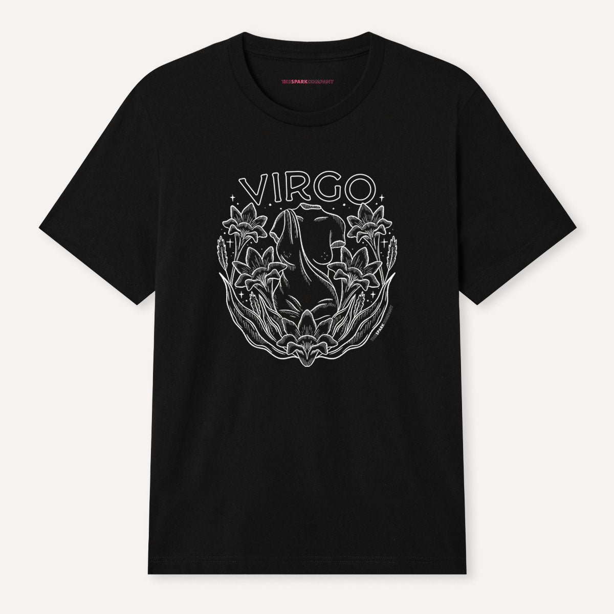 Lady Universe's Horoscope Florals T-Shirt-Feminist Apparel, Feminist Clothing, Feminist T Shirt, BC3001-The Spark Company