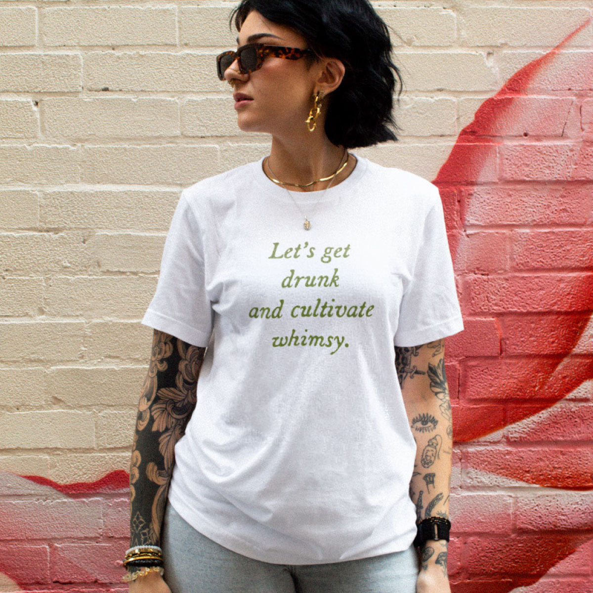 Let's Get Drunk T-Shirt-Feminist Apparel, Feminist Clothing, Feminist T Shirt, BC3001-The Spark Company