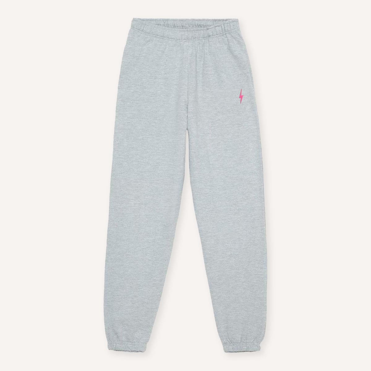 Lightning Embroidery Detail Joggers-Feminist Apparel, Feminist Clothing, Feminist joggers, JH072-The Spark Company