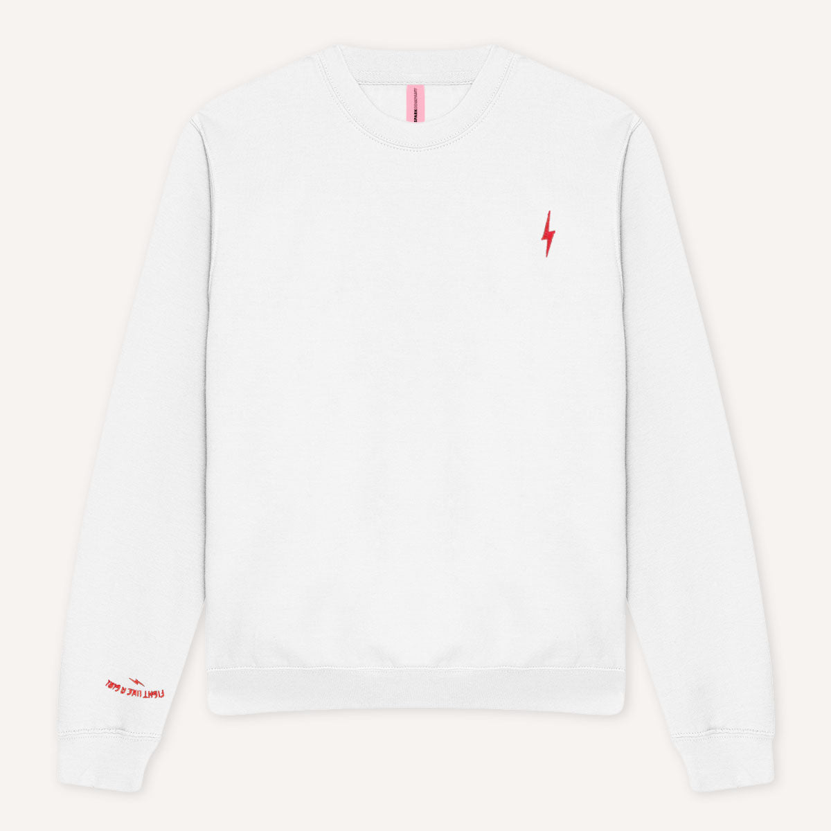 Lightning Embroidery Detail Sweatshirt-Feminist Apparel, Feminist Clothing, Feminist Sweatshirt, JH037-The Spark Company