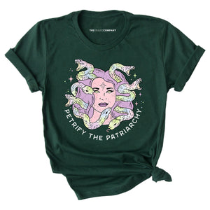 Limited Colour: Petrify The Patriarchy T-Shirt-Feminist Apparel, Feminist Clothing, Feminist T Shirt, BC3001-The Spark Company