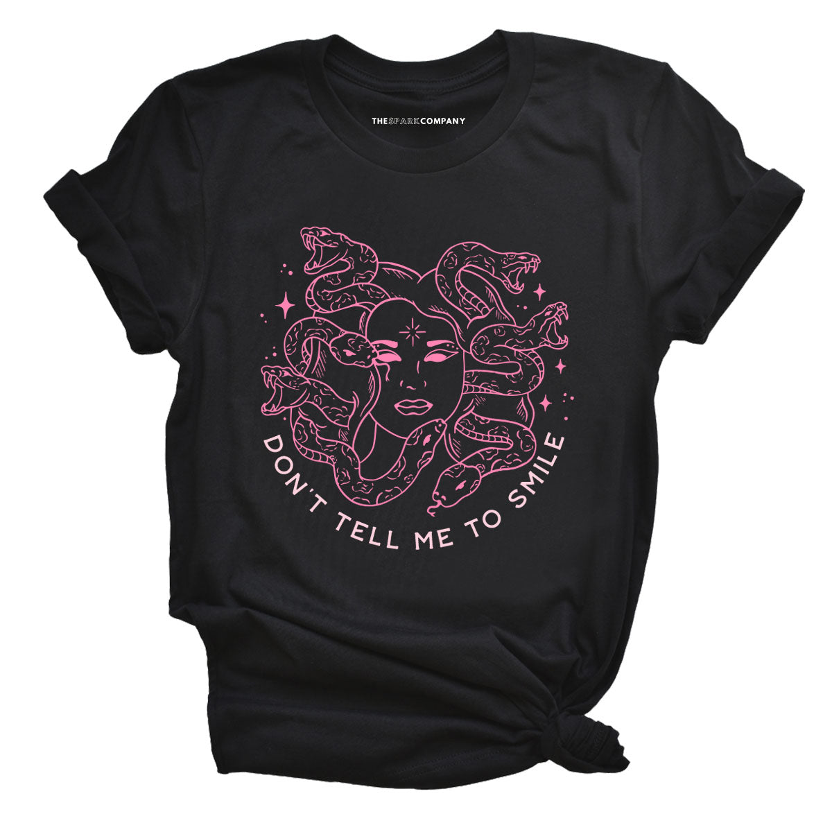 Limited Run! Don't Tell Me To Smile T-Shirt-Feminist Apparel, Feminist Clothing, Feminist T Shirt, BC3001-The Spark Company