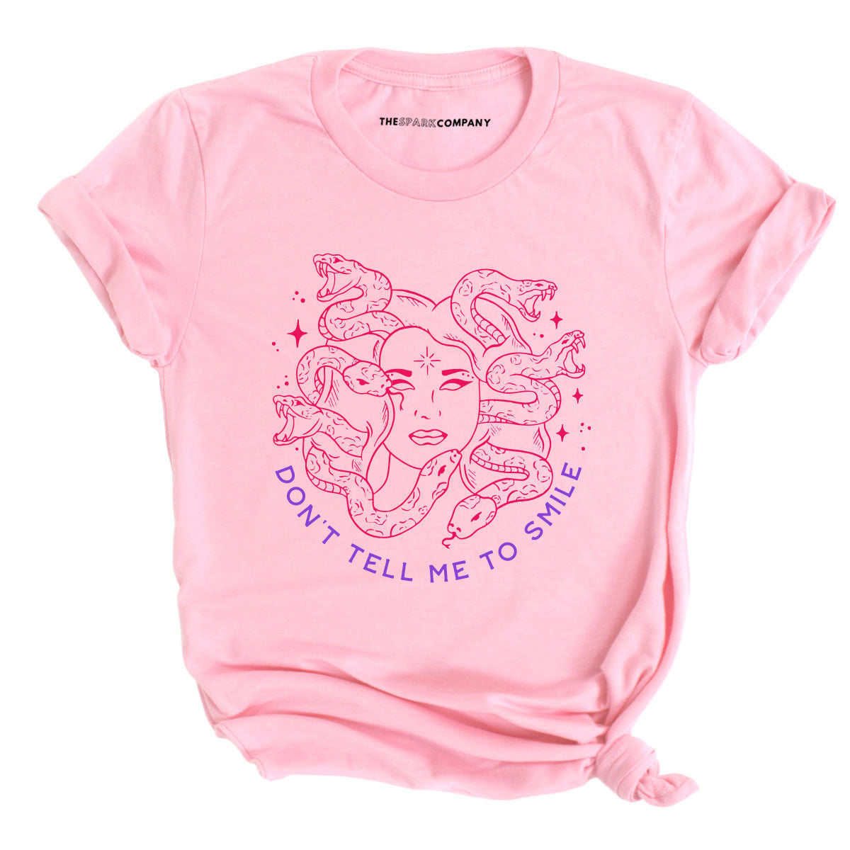 Limited Run! Don't Tell Me To Smile T-Shirt-Feminist Apparel, Feminist Clothing, Feminist T Shirt, BC3001-The Spark Company
