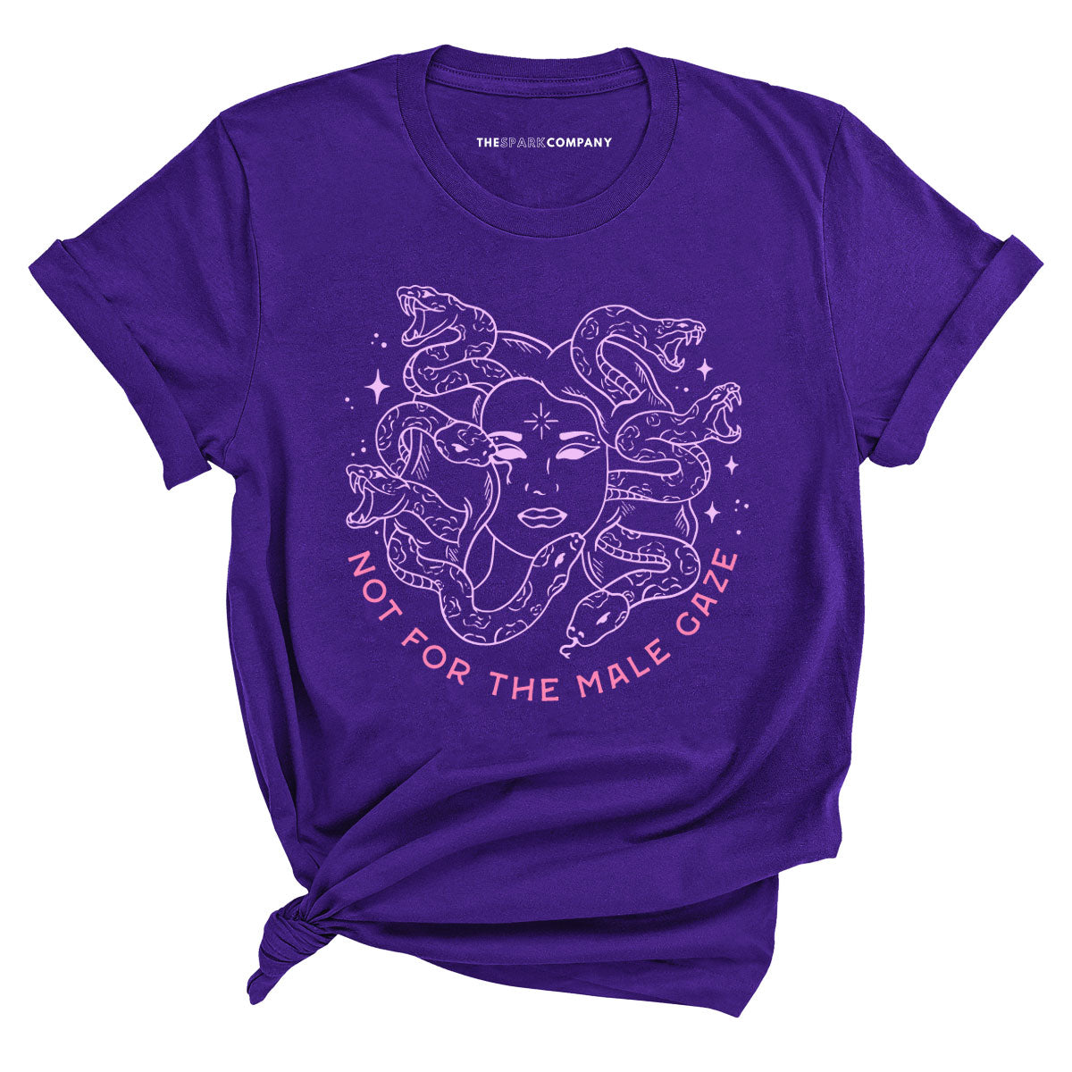 Limited Run! Not For The Male Gaze T-Shirt-Feminist Apparel, Feminist Clothing, Feminist T Shirt, BC3001-The Spark Company