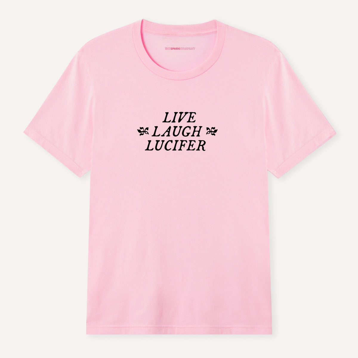Live Laugh Lucifer T-Shirt-Feminist Apparel, Feminist Clothing, Feminist T Shirt, BC3001-The Spark Company