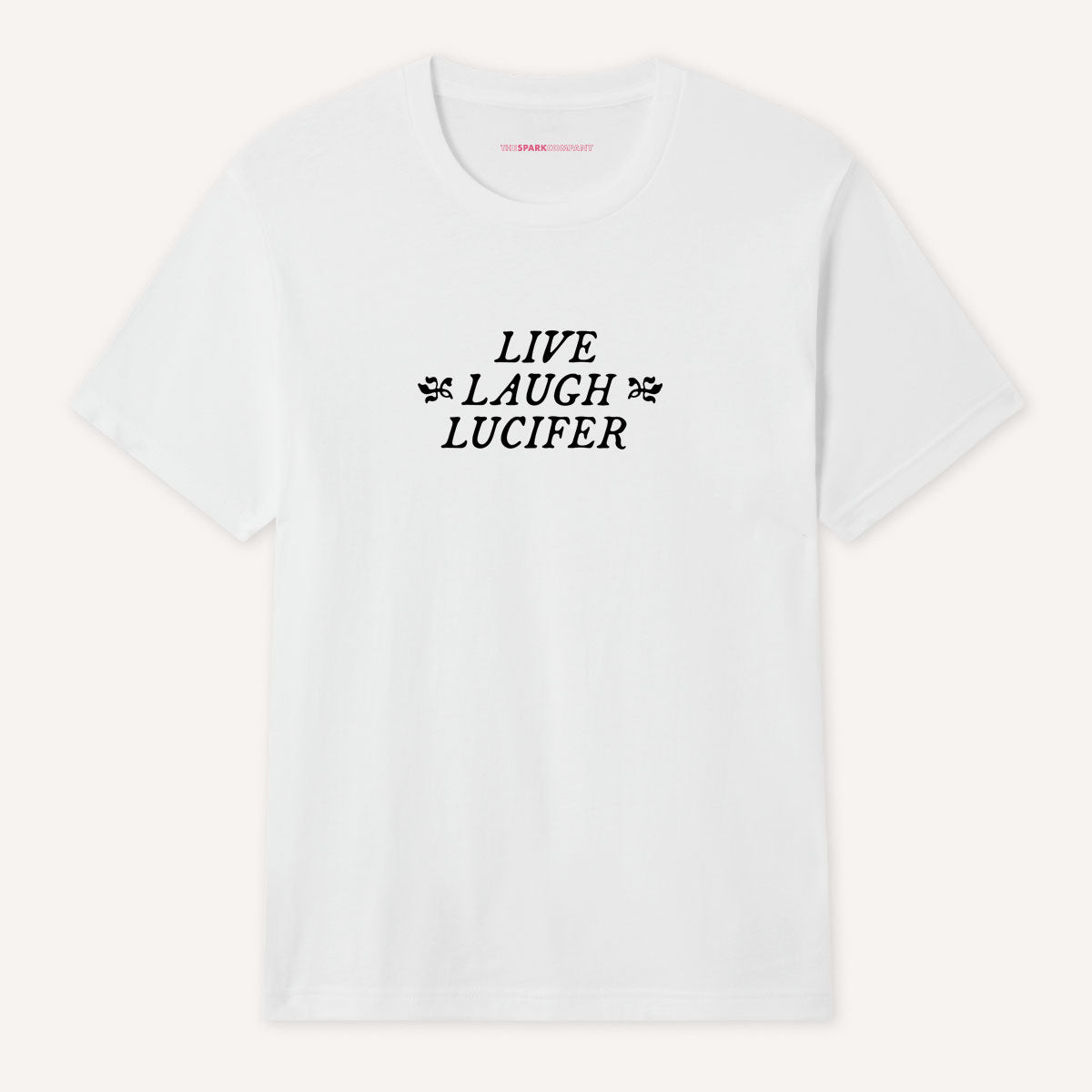 Live Laugh Lucifer T-Shirt-Feminist Apparel, Feminist Clothing, Feminist T Shirt, BC3001-The Spark Company