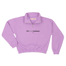 Load image into Gallery viewer, Logo Embroidered 1/4 Zip Crop Sweatshirt-Feminist Apparel, Feminist Clothing, Feminist Sweatshirt, JH037-The Spark Company