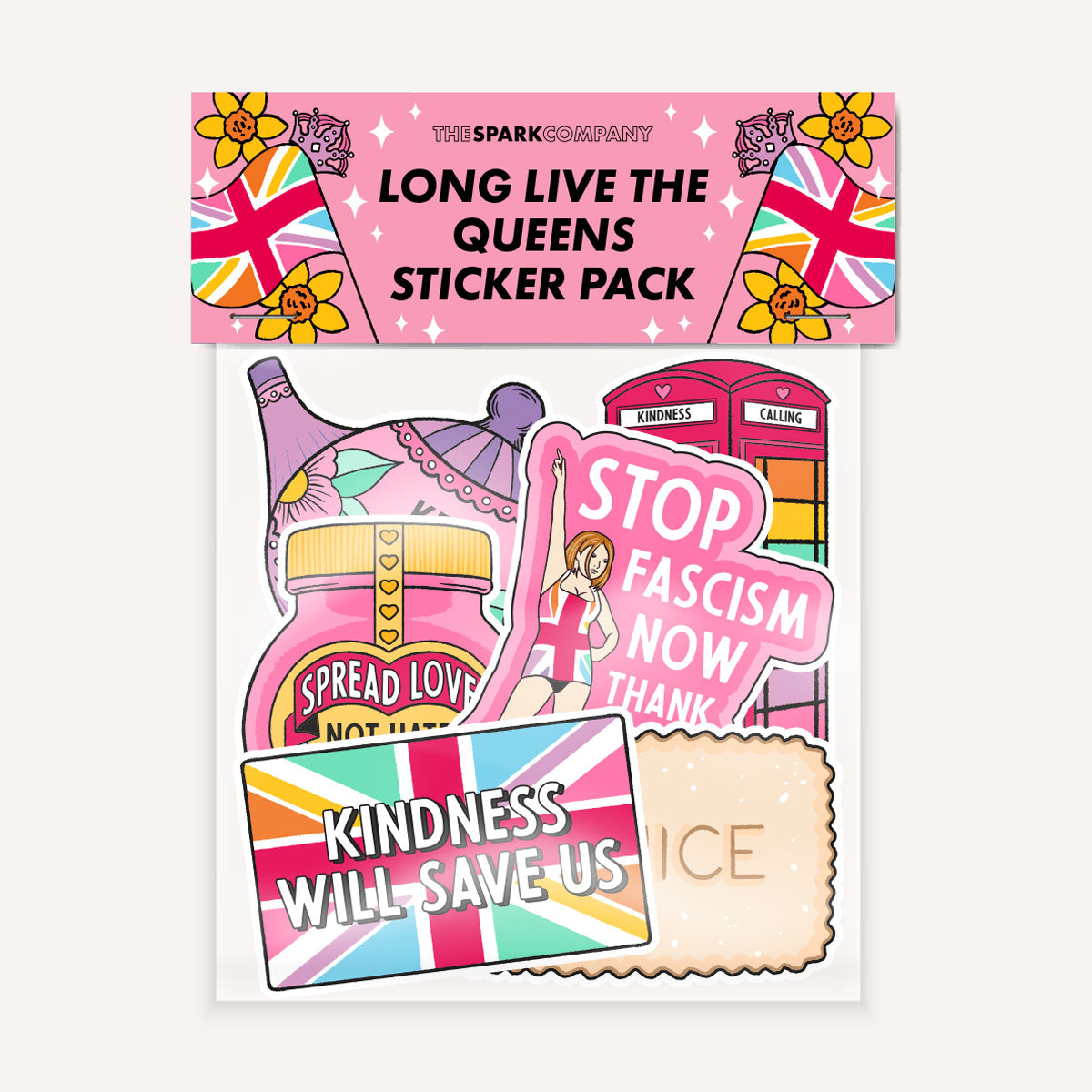 Long Live The Queens Sticker Pack-Feminist Apparel, Feminist Gift, Feminist Stickers-The Spark Company