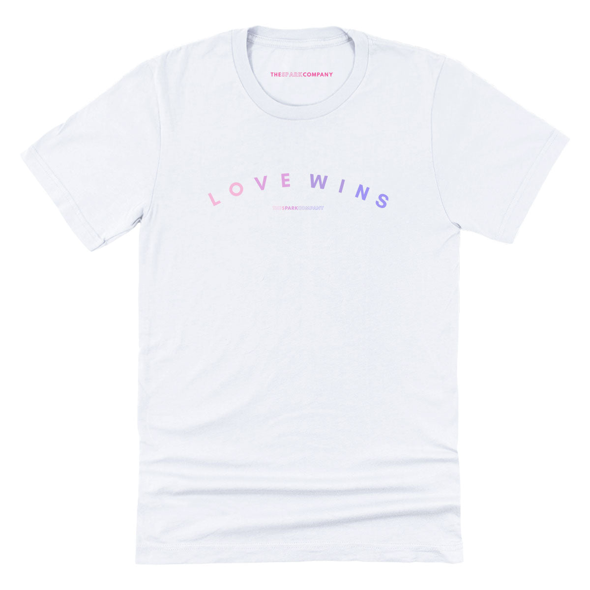 Love Wins Bisexual Colours T-Shirt-LGBT Apparel, LGBT Clothing, LGBT T Shirt, BC3001-The Spark Company