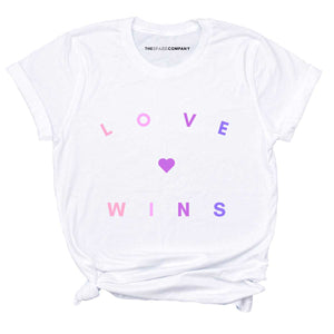 Love Wins Bisexual Colours T-Shirt-LGBT Apparel, LGBT Clothing, LGBT T Shirt, BC3001-The Spark Company