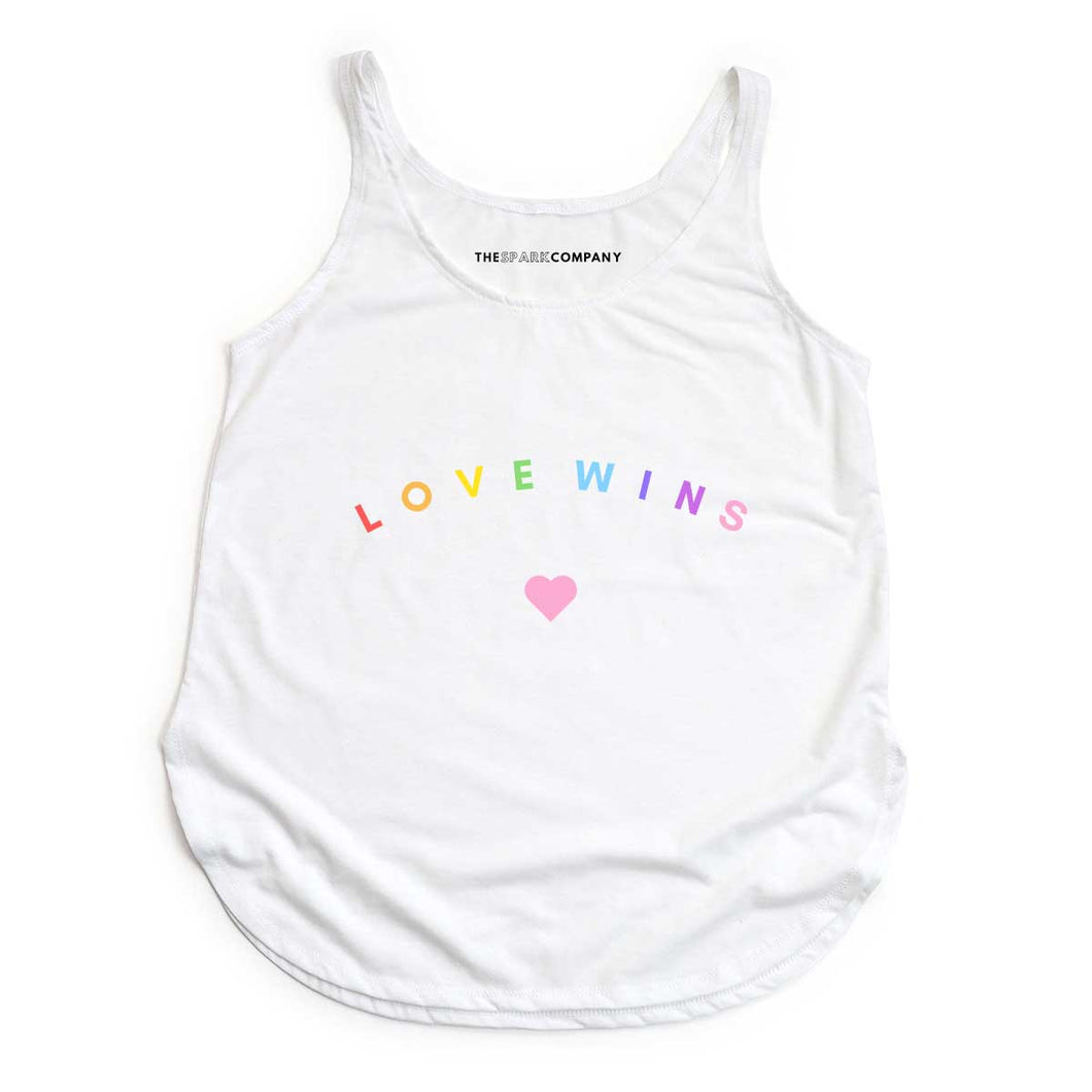 Love Wins Pastel Festival Tank Top-LGBT Apparel, LGBT Clothing, LGBT Vest, NL5033-The Spark Company