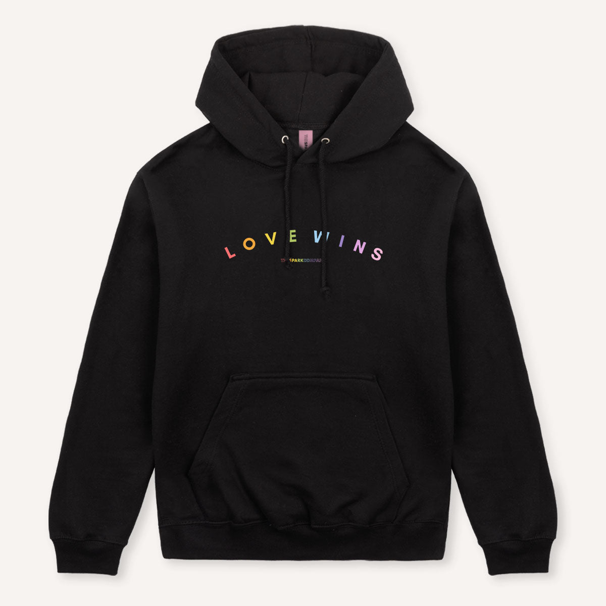 Love Wins Pastel Heart Hoodie-Feminist Apparel, Feminist Clothing, Feminist Hoodie, JH001-The Spark Company