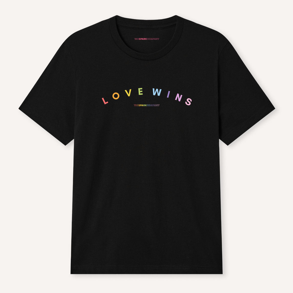Love Wins Pastel Heart T-Shirt-LGBT Apparel, LGBT Clothing, LGBT T Shirt, BC3001-The Spark Company