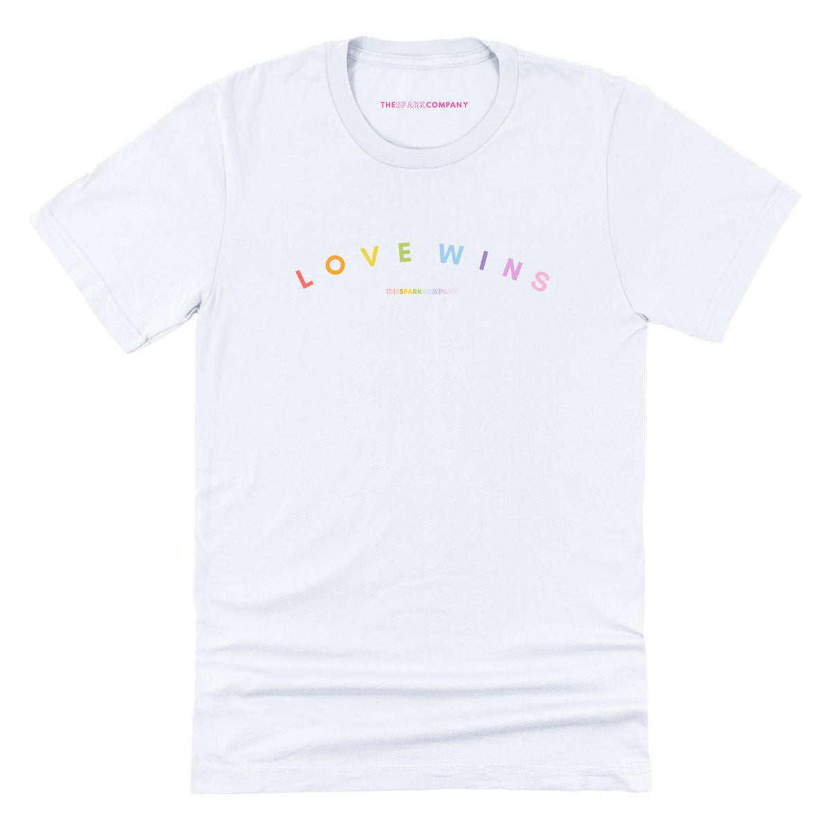 Love Wins Pastel Heart T-Shirt The Spark Company