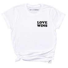 Load image into Gallery viewer, Love Wins T-Shirt-LGBT Apparel, LGBT Clothing, LGBT T Shirt, BC3001-The Spark Company