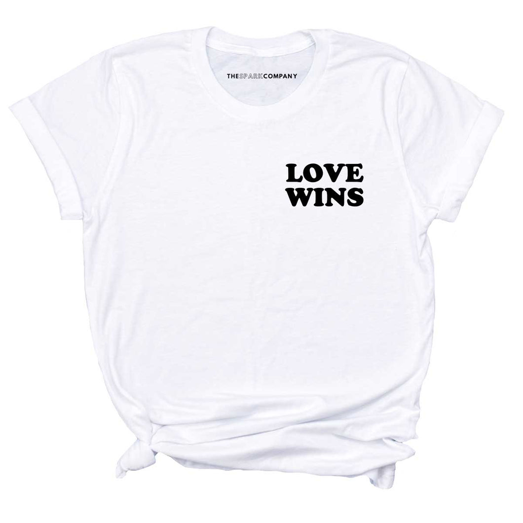 Love Wins T-Shirt-LGBT Apparel, LGBT Clothing, LGBT T Shirt, BC3001-The Spark Company