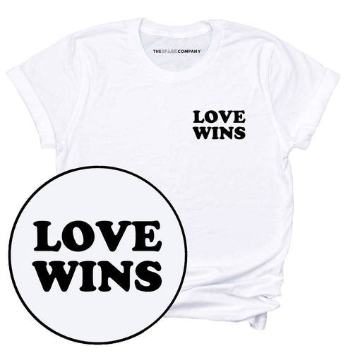 Love Wins T-Shirt-LGBT Apparel, LGBT Clothing, LGBT T Shirt, BC3001-The Spark Company