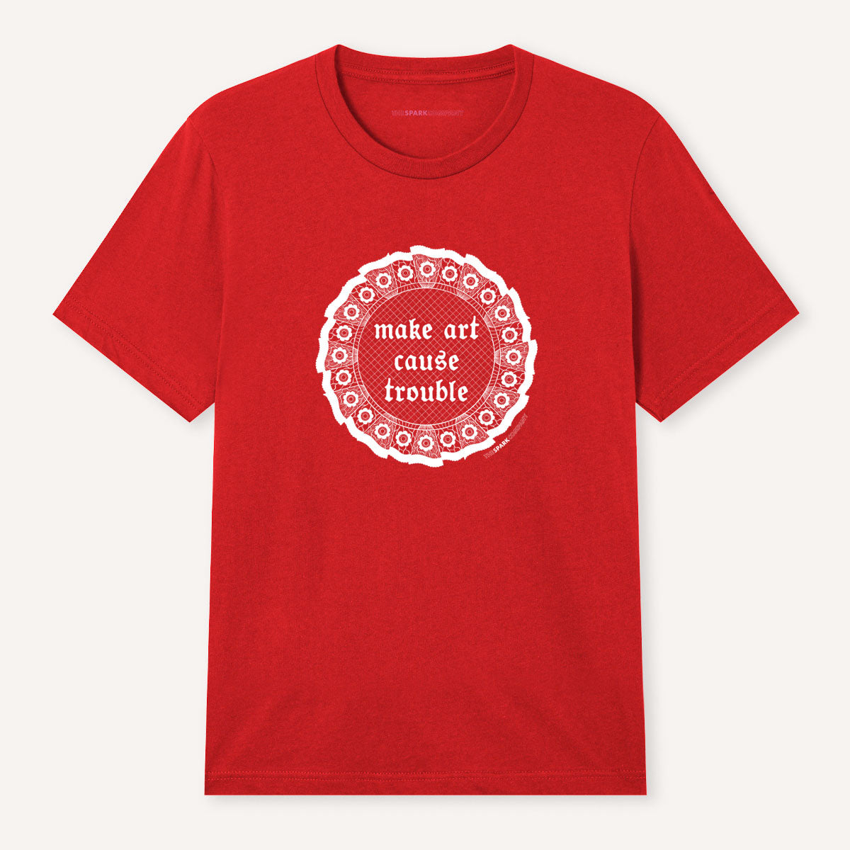 Make Art Cause Trouble T-Shirt-Feminist Apparel, Feminist Clothing, Feminist T Shirt, BC3001-The Spark Company