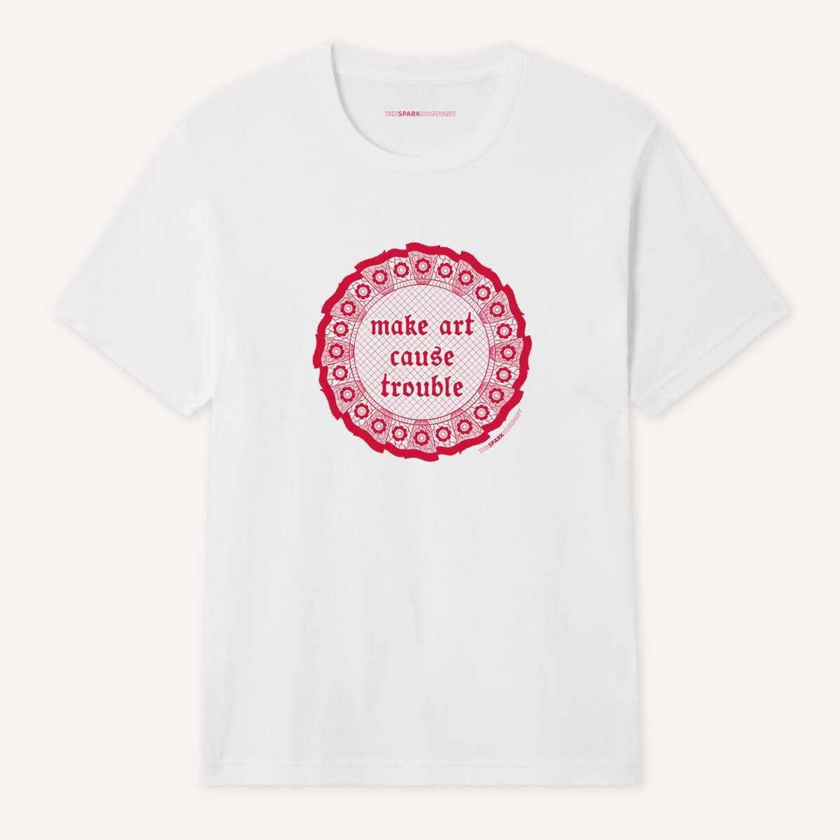 Make Art Cause Trouble T-Shirt-Feminist Apparel, Feminist Clothing, Feminist T Shirt, BC3001-The Spark Company