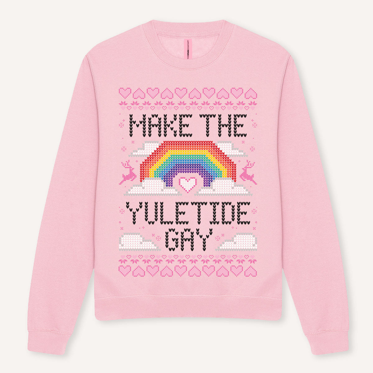 Make The Yuletide Gay Ugly Christmas Jumper-Feminist Apparel, Feminist Clothing, Feminist Sweatshirt, JH030-The Spark Company