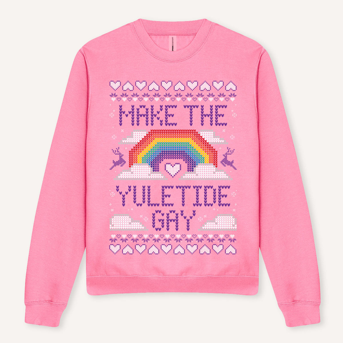 Make The Yuletide Gay Ugly Christmas Jumper-Feminist Apparel, Feminist Clothing, Feminist Sweatshirt, JH030-The Spark Company