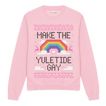 Load image into Gallery viewer, Make The Yuletide Gay Ugly Christmas Jumper-Feminist Apparel, Feminist Clothing, Feminist Sweatshirt, JH030-The Spark Company