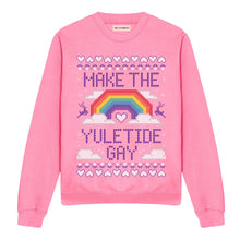 Load image into Gallery viewer, Make The Yuletide Gay Ugly Christmas Jumper-Feminist Apparel, Feminist Clothing, Feminist Sweatshirt, JH030-The Spark Company