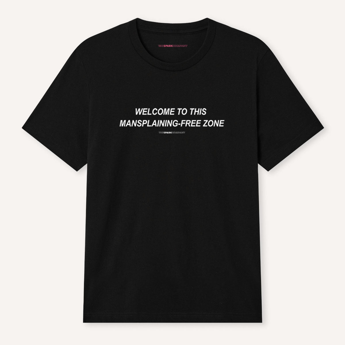 Mansplaining-Free Zone T-Shirt-Feminist Apparel, Feminist Clothing, Feminist T Shirt-The Spark Company