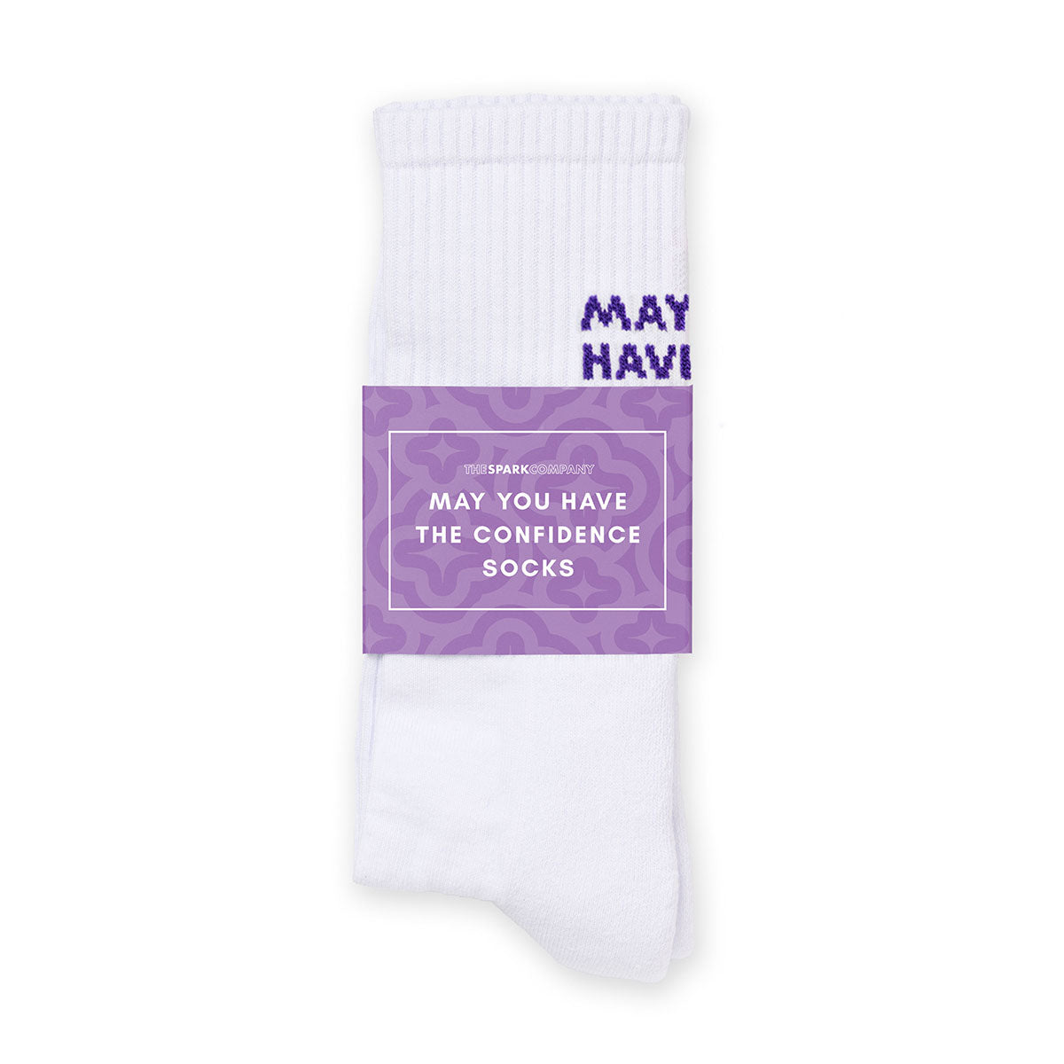 May You Have The Confidence Of A Mediocre White Man Socks-Feminist Apparel, Feminist Clothing, Feminist Socks-The Spark Company