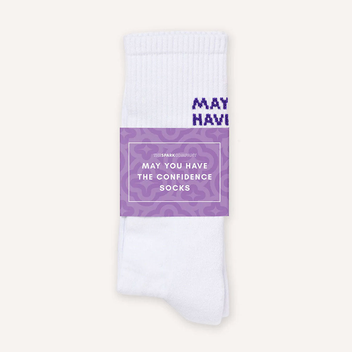 May You Have The Confidence Of A Mediocre White Man Socks-Feminist Apparel, Feminist Clothing, Feminist Socks-The Spark Company