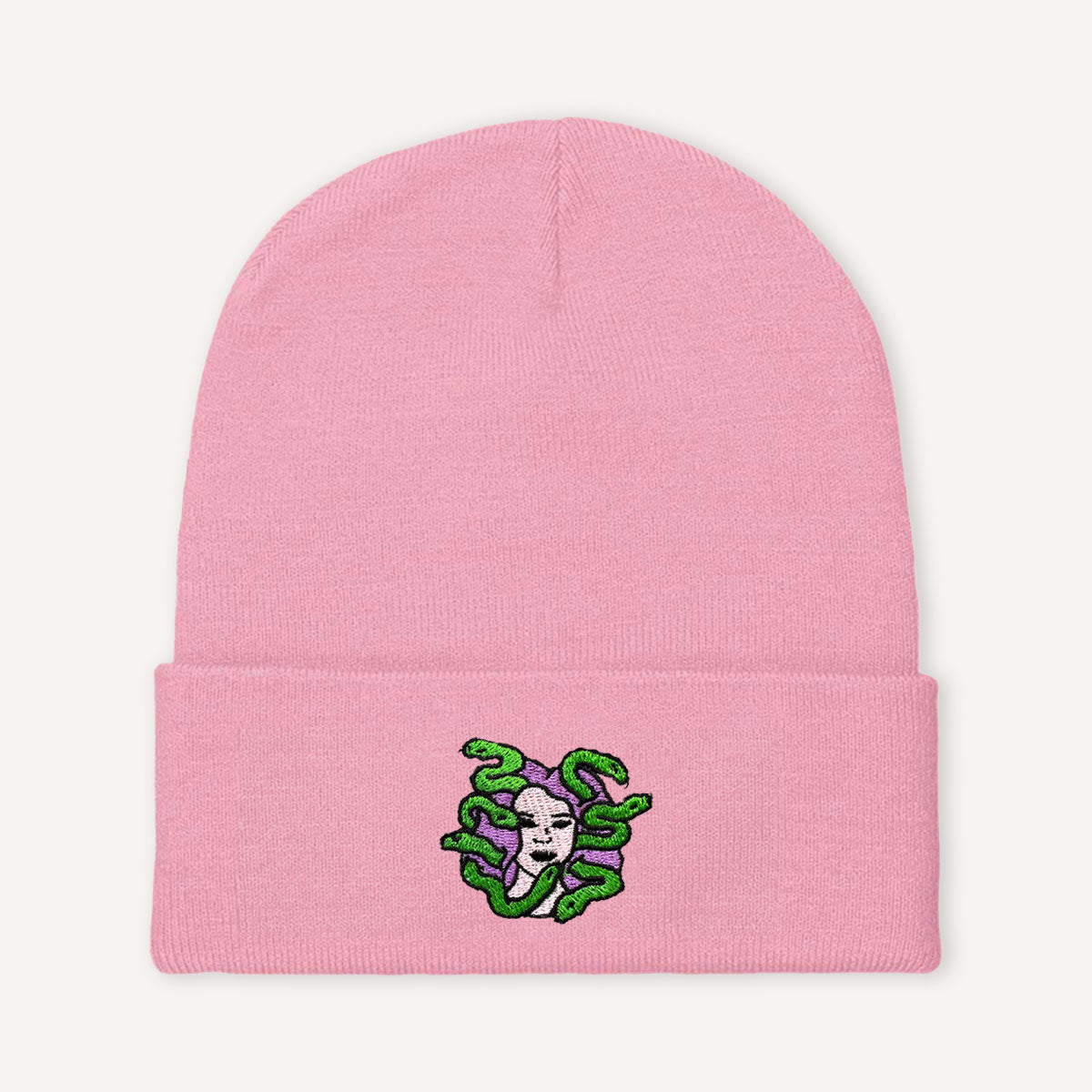 Medusa Embroidered Beanie Hat-Feminist Apparel, Feminist Gift, Feminist Cuffed Beanie Hat, BB45-The Spark Company