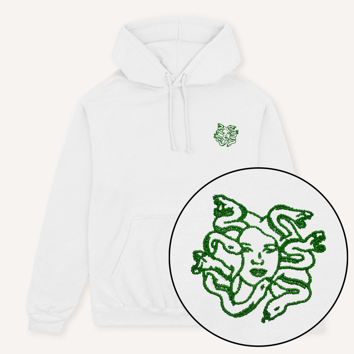 Medusa Embroidered Hoodie-Feminist Apparel, Feminist Clothing, Feminist Hoodie, JH001-The Spark Company